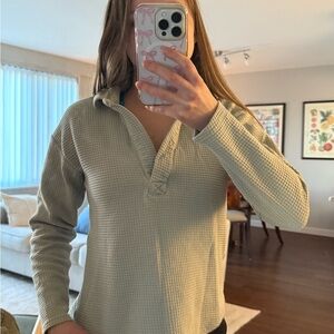 Women's Eddie Bauer Waffle Knit Top - Sage